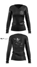 TCAE, GSB, 10TH SFG(A) 52313430 Women's Long Sleeve V-neck Shirt - 11