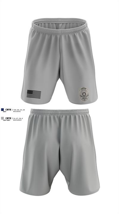 Young Harris College Police Department 23212207 Athletic Shorts With Pockets - 2