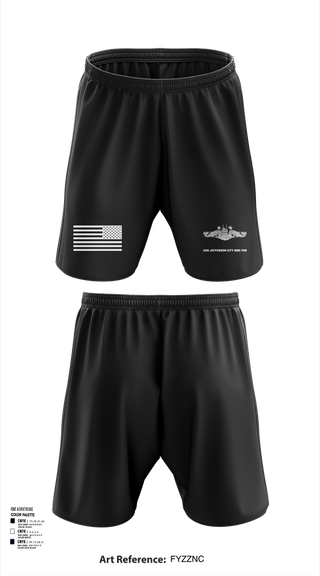 Athletic Shorts With Pockets, USS Jefferson City FCPOA, Navy, Teamtime, Team time, sublimation, custom sports apparel, team uniforms, spirit wear, spiritwear, sports uniforms, custom shirts, team store, custom team store, fundraiser sports, apparel fundraiser