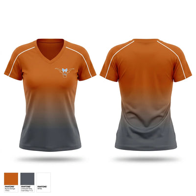 Central Pa Longhorns Women's Short Sleeve V-neck Shirt - 1