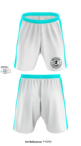 Athletic Shorts With Pockets, Williams Pitching Performance, Baseball, Teamtime, Team time, sublimation, custom sports apparel, team uniforms, spirit wear, spiritwear, sports uniforms, custom shirts, team store, custom team store, fundraiser sports, apparel fundraiser