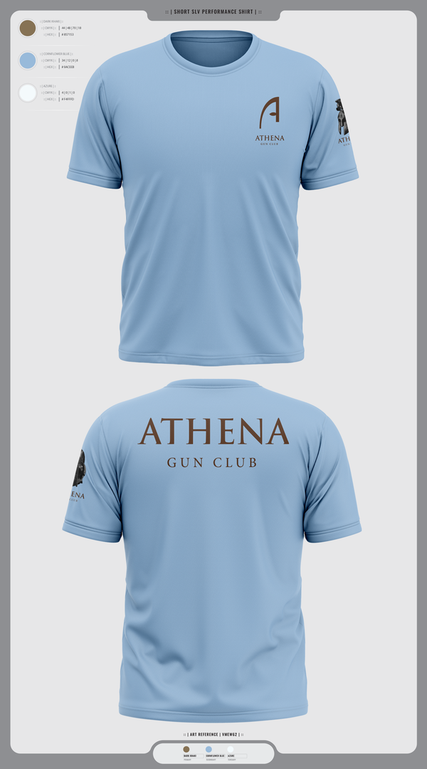 Short Sleeve Performance Shirt, Athena Gun Club, , Teamtime, Team time, sublimation, custom sports apparel, team uniforms, spirit wear, spiritwear, sports uniforms, custom shirts, team store, custom team store, fundraiser sports, apparel fundraiser