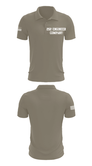 Short Sleeve Performance Polo, 252 Engineer Company, Army, Teamtime, Team time, sublimation, custom sports apparel, team uniforms, spirit wear, spiritwear, sports uniforms, custom shirts, team store, custom team store, fundraiser sports, apparel fundraiser