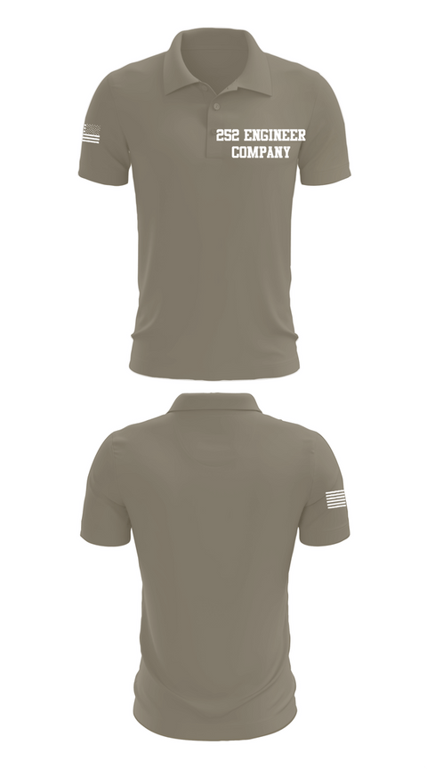 Short Sleeve Performance Polo, 252 Engineer Company, Army, Teamtime, Team time, sublimation, custom sports apparel, team uniforms, spirit wear, spiritwear, sports uniforms, custom shirts, team store, custom team store, fundraiser sports, apparel fundraiser