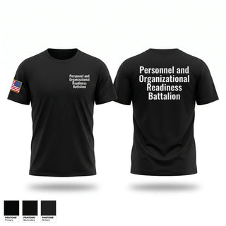 Old School Cotton Feel Shirt, Personnel and Organizational Readiness Battalion, National Guard, Teamtime, Team time, sublimation, custom sports apparel, team uniforms, spirit wear, spiritwear, sports uniforms, custom shirts, team store, custom team store, fundraiser sports, apparel fundraiser