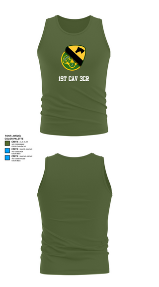 Tank Top, 1st Cav 3CR, , Teamtime, Team time, sublimation, custom sports apparel, team uniforms, spirit wear, spiritwear, sports uniforms, custom shirts, team store, custom team store, fundraiser sports, apparel fundraiser