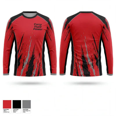 Curry Fluid Power 68253424 Long Sleeve Performance Shirt 1