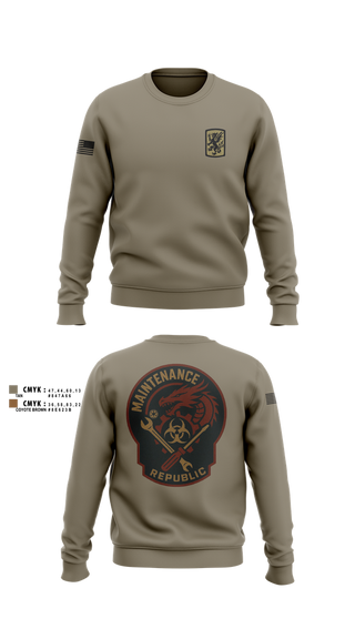 Crew Neck Sweatshirt, 411Th CBRN, Army, Teamtime, Team time, sublimation, custom sports apparel, team uniforms, spirit wear, spiritwear, sports uniforms, custom shirts, team store, custom team store, fundraiser sports, apparel fundraiser