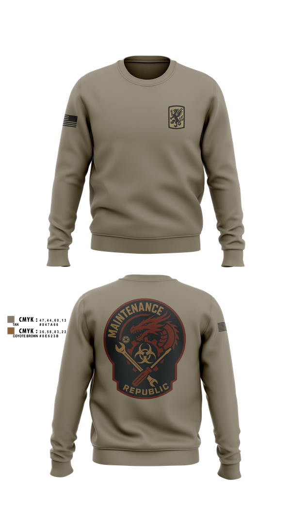 Crew Neck Sweatshirt, 411Th CBRN, Army, Teamtime, Team time, sublimation, custom sports apparel, team uniforms, spirit wear, spiritwear, sports uniforms, custom shirts, team store, custom team store, fundraiser sports, apparel fundraiser