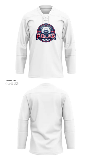Hockey Jersey, Polar Select, Ice Hockey, Teamtime, Team time, sublimation, custom sports apparel, team uniforms, spirit wear, spiritwear, sports uniforms, custom shirts, team store, custom team store, fundraiser sports, apparel fundraiser