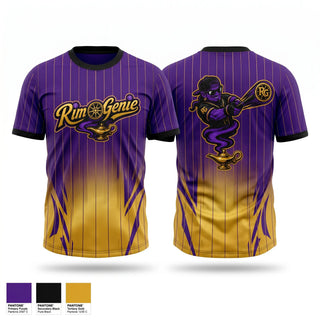 Soft Poly Tee Cotton Like Feel, Rim Genie, Softball, Teamtime, Team time, sublimation, custom sports apparel, team uniforms, spirit wear, spiritwear, sports uniforms, custom shirts, team store, custom team store, fundraiser sports, apparel fundraiser