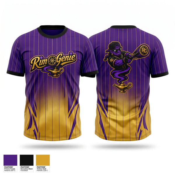 Soft Poly Tee Cotton Like Feel, Rim Genie, Softball, Teamtime, Team time, sublimation, custom sports apparel, team uniforms, spirit wear, spiritwear, sports uniforms, custom shirts, team store, custom team store, fundraiser sports, apparel fundraiser