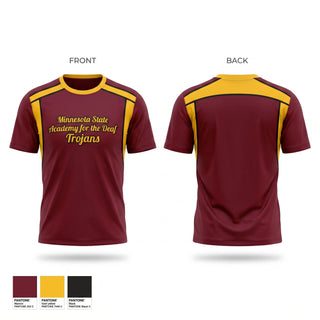 Short Sleeve Performance Shirt, Minnesota State Academy for the Deaf Trojans, Cheer, Teamtime, Team time, sublimation, custom sports apparel, team uniforms, spirit wear, spiritwear, sports uniforms, custom shirts, team store, custom team store, fundraiser sports, apparel fundraiser