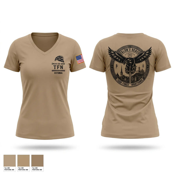 Womens Short Sleeve Vneck Shirt, Task Force Nighthawk, Air Force, Teamtime, Team time, sublimation, custom sports apparel, team uniforms, spirit wear, spiritwear, sports uniforms, custom shirts, team store, custom team store, fundraiser sports, apparel fundraiser