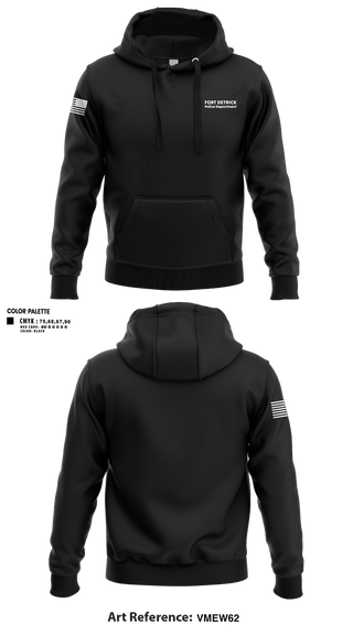 Hoodie, Fort Detrick Police Department, Police, Teamtime, Team time, sublimation, custom sports apparel, team uniforms, spirit wear, spiritwear, sports uniforms, custom shirts, team store, custom team store, fundraiser sports, apparel fundraiser