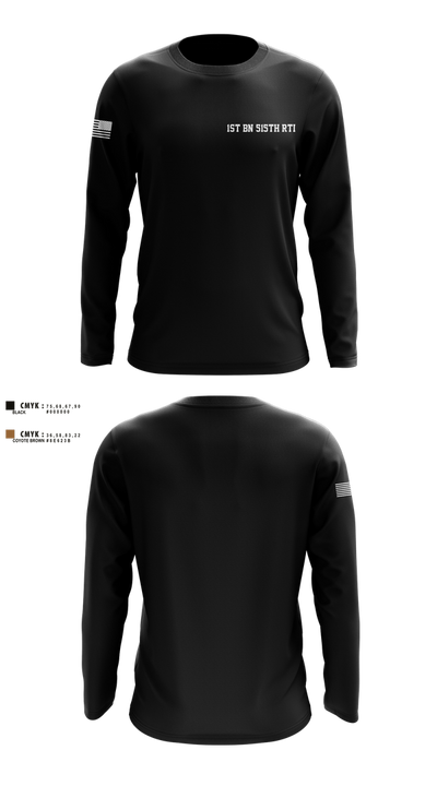 1st BN 515th RTI 17257625 Long Sleeve Performance Shirt 2
