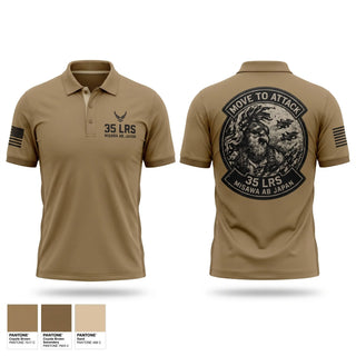 Short Sleeve Performance Polo, 35 LRS, Air Force, Teamtime, Team time, sublimation, custom sports apparel, team uniforms, spirit wear, spiritwear, sports uniforms, custom shirts, team store, custom team store, fundraiser sports, apparel fundraiser