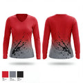 Ooltewah Lady Owls 66139989 Women's Long Sleeve V-neck Shirt - 1