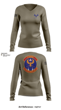 Civil Air Patrol's Fort Worth Phoenix Composite Squadron 53240967 Women's Long Sleeve V-neck Shirt - 3