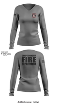 Camp Township Fire Department Women's Long Sleeve V-neck Shirt - 101