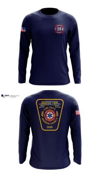 Long Sleeve Performance Shirt, Massie Township Fire Department, Fire Department, Teamtime, Team time, sublimation, custom sports apparel, team uniforms, spirit wear, spiritwear, sports uniforms, custom shirts, team store, custom team store, fundraiser sports, apparel fundraiser