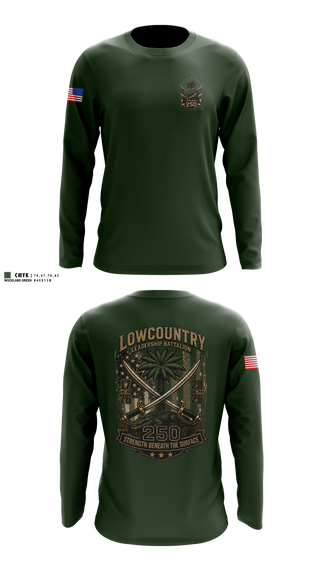 Long Sleeve Performance Shirt, Lowcountry Leadership Battalion, Army, Teamtime, Team time, sublimation, custom sports apparel, team uniforms, spirit wear, spiritwear, sports uniforms, custom shirts, team store, custom team store, fundraiser sports, apparel fundraiser