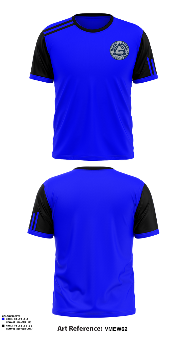 Short Sleeve Performance Shirt, Open Guard BJJ, Wrestling, Teamtime, Team time, sublimation, custom sports apparel, team uniforms, spirit wear, spiritwear, sports uniforms, custom shirts, team store, custom team store, fundraiser sports, apparel fundraiser