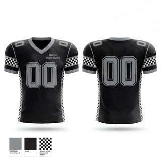 Football Jersey, Detroit High Riders, , Teamtime, Team time, sublimation, custom sports apparel, team uniforms, spirit wear, spiritwear, sports uniforms, custom shirts, team store, custom team store, fundraiser sports, apparel fundraiser