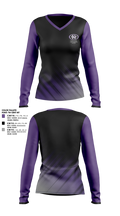 Cedar Ridge Lady Raiders Soccer 57622036 Women's Long Sleeve V-neck Shirt - 3