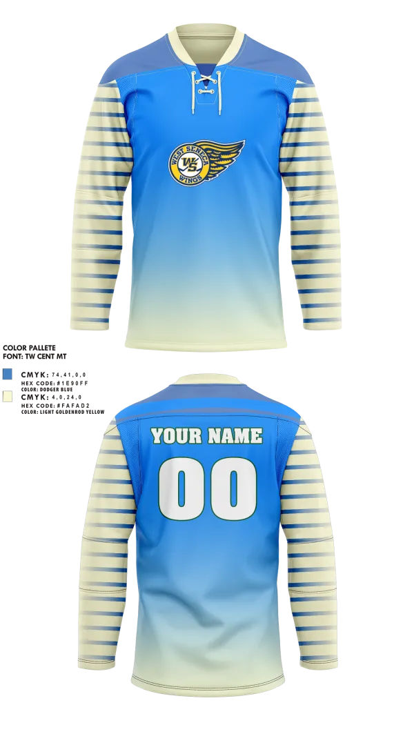 Hockey Jersey, Wings, Ice Hockey, Teamtime, Team time, sublimation, custom sports apparel, team uniforms, spirit wear, spiritwear, sports uniforms, custom shirts, team store, custom team store, fundraiser sports, apparel fundraiser