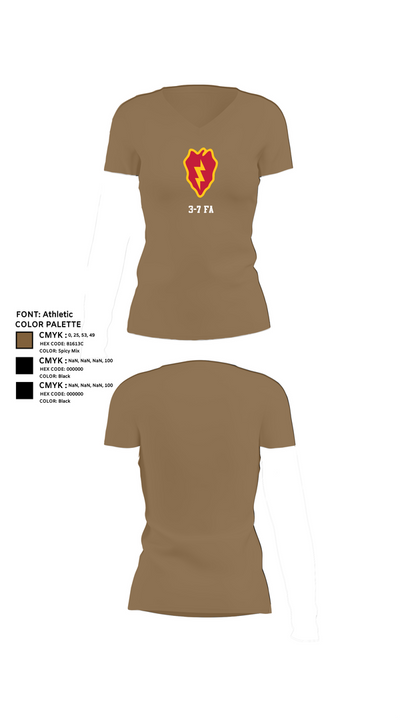 3-7 FA 51626148 Women's Short Sleeve V-neck Shirt - 4