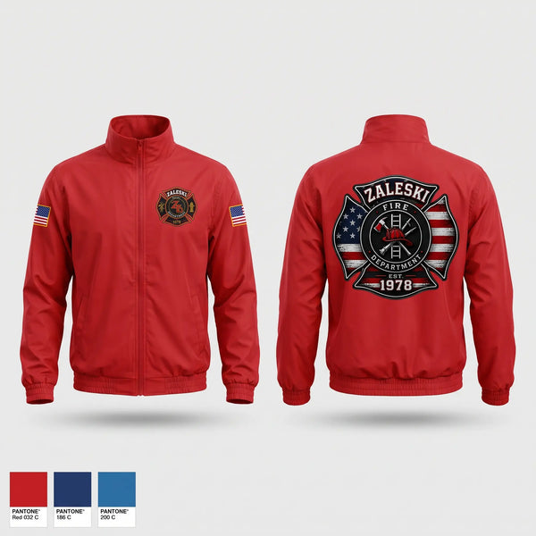 Windbreaker, Zaleski fire department, Fire Department, Teamtime, Team time, sublimation, custom sports apparel, team uniforms, spirit wear, spiritwear, sports uniforms, custom shirts, team store, custom team store, fundraiser sports, apparel fundraiser