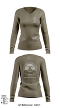 173RD ABN 21007449 Women's Long Sleeve V-neck Shirt - 105
