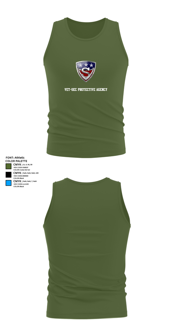 Tank Top, Vet-Sec Protective agency, , Teamtime, Team time, sublimation, custom sports apparel, team uniforms, spirit wear, spiritwear, sports uniforms, custom shirts, team store, custom team store, fundraiser sports, apparel fundraiser