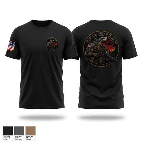 Old School Cotton Feel Shirt, MESG-1 DET GUAM TEAM 707, Navy, Teamtime, Team time, sublimation, custom sports apparel, team uniforms, spirit wear, spiritwear, sports uniforms, custom shirts, team store, custom team store, fundraiser sports, apparel fundraiser