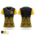 Prairie Mustangs Women's Short Sleeve V-neck Shirt - 1