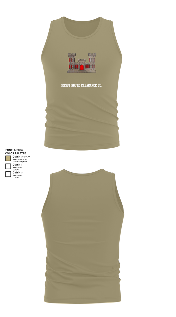 Tank Top, 1221st Route Clearance Co., National Guard, Teamtime, Team time, sublimation, custom sports apparel, team uniforms, spirit wear, spiritwear, sports uniforms, custom shirts, team store, custom team store, fundraiser sports, apparel fundraiser