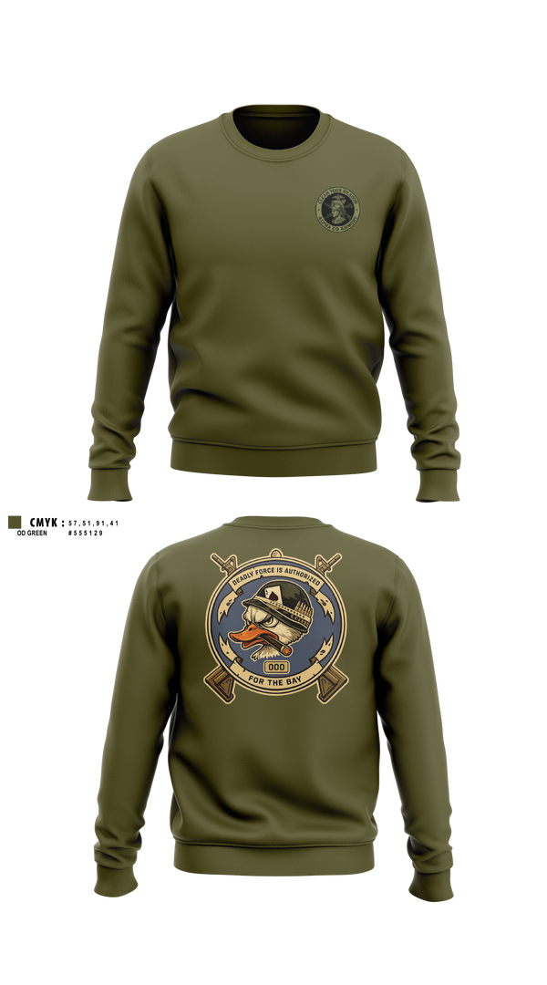 Crew Neck Sweatshirt, MCSFBN A CO, Marines, Teamtime, Team time, sublimation, custom sports apparel, team uniforms, spirit wear, spiritwear, sports uniforms, custom shirts, team store, custom team store, fundraiser sports, apparel fundraiser