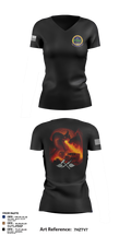 900 Division 83535316 Women's Short Sleeve V-neck Shirt - 107