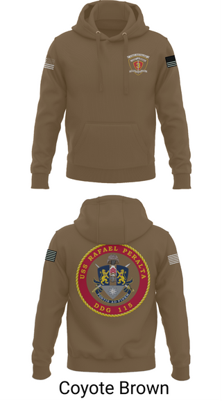 Hoodie, USS Rafael Peralta DDG 115, Navy, Teamtime, Team time, sublimation, custom sports apparel, team uniforms, spirit wear, spiritwear, sports uniforms, custom shirts, team store, custom team store, fundraiser sports, apparel fundraiser