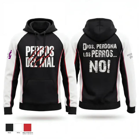 Hoodie, Perros del Mal, Men's Soccer, Teamtime, Team time, sublimation, custom sports apparel, team uniforms, spirit wear, spiritwear, sports uniforms, custom shirts, team store, custom team store, fundraiser sports, apparel fundraiser