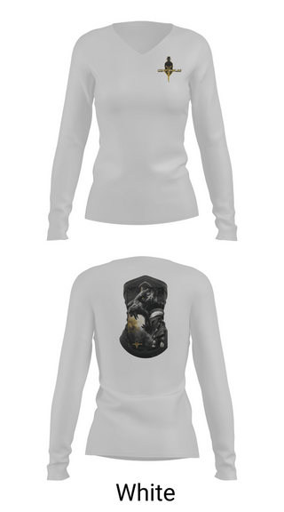 Womens Long Sleeve Vneck Shirt, Centinelas Legacy, Golf, Teamtime, Team time, sublimation, custom sports apparel, team uniforms, spirit wear, spiritwear, sports uniforms, custom shirts, team store, custom team store, fundraiser sports, apparel fundraiser