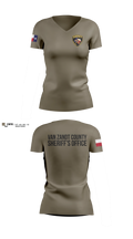 Van Zandt county sheriff’s office Women's Short Sleeve V-neck Shirt - 12