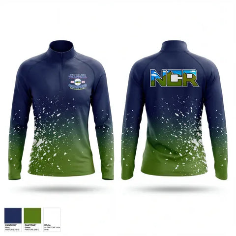 Quarter Zip Jacket, NCR, Women's Volleyball, Teamtime, Team time, sublimation, custom sports apparel, team uniforms, spirit wear, spiritwear, sports uniforms, custom shirts, team store, custom team store, fundraiser sports, apparel fundraiser