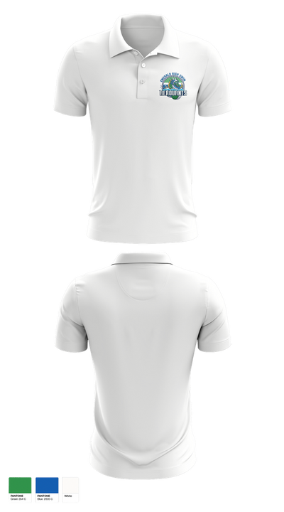 Emerald High Swim Aeroaunts 14114114 Short Sleeve Performance Polo - 3