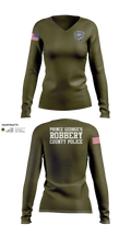 Prince George's County Police Robbery Unit 54388411 Women's Long Sleeve V-neck Shirt - 21