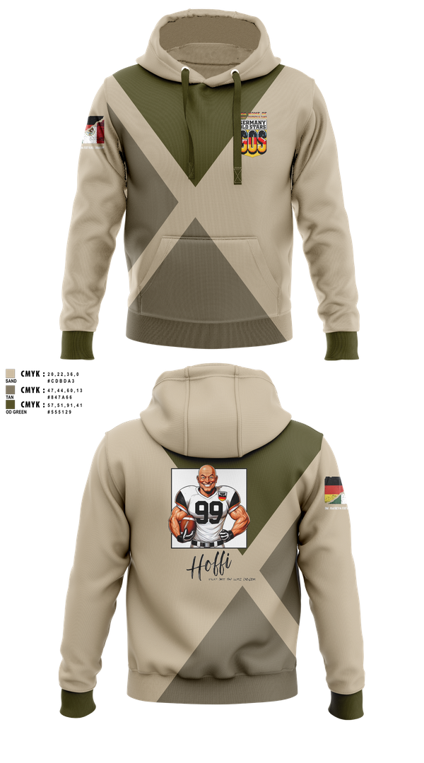 Hoodie, Germany Oldstars, , Teamtime, Team time, sublimation, custom sports apparel, team uniforms, spirit wear, spiritwear, sports uniforms, custom shirts, team store, custom team store, fundraiser sports, apparel fundraiser