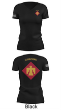 2-134 infantry 97630971 Women's Short Sleeve V-neck Shirt - 24