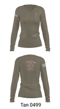 Wattsburg Hose Company 23370735 Women's Long Sleeve V-neck Shirt - 11