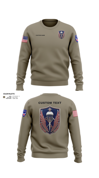 Crew Neck Sweatshirt, 11th ADSB, Army, Teamtime, Team time, sublimation, custom sports apparel, team uniforms, spirit wear, spiritwear, sports uniforms, custom shirts, team store, custom team store, fundraiser sports, apparel fundraiser